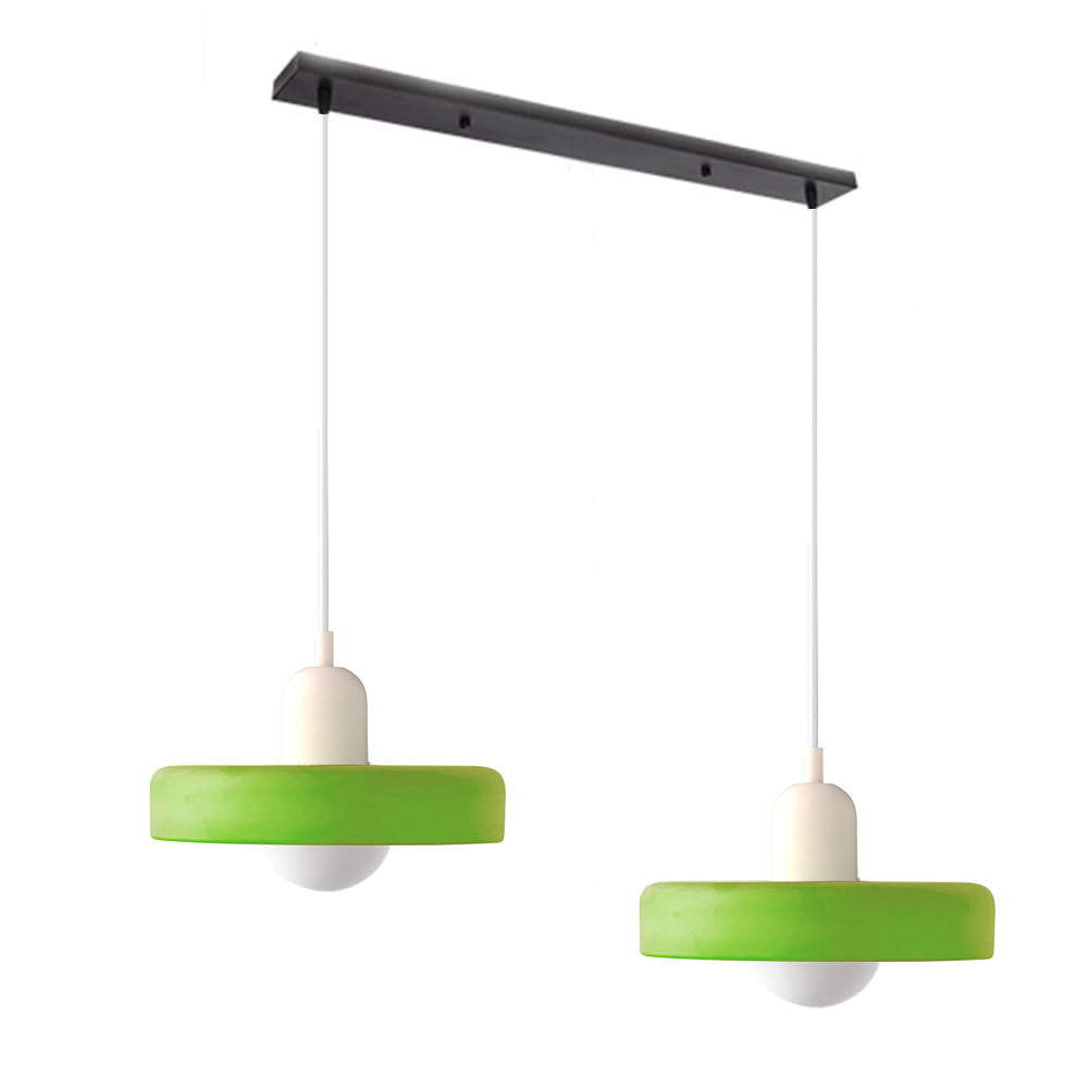 Luccon-pendellampe med dobbeltglas, G9, 35 cm