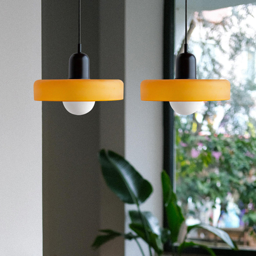Luccon-pendellampe med dobbeltglas, G9, 35 cm