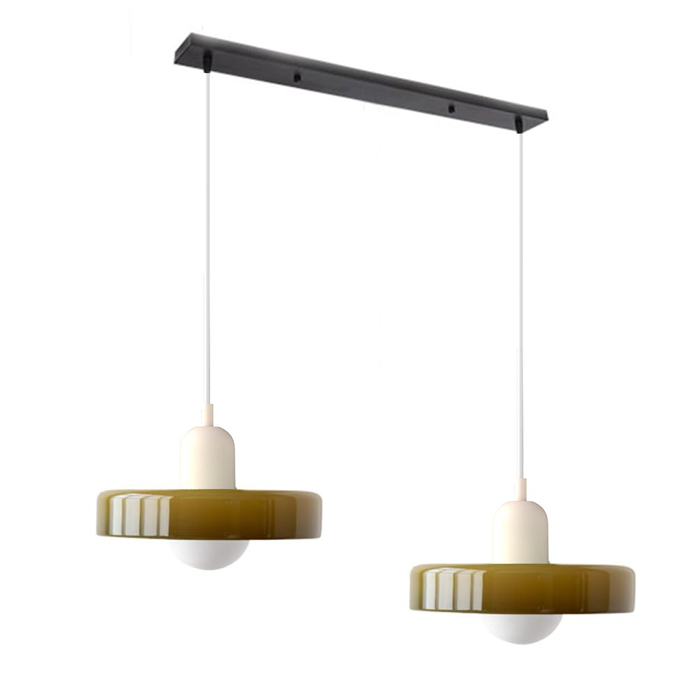 Luccon-pendellampe med dobbeltglas, G9, 35 cm
