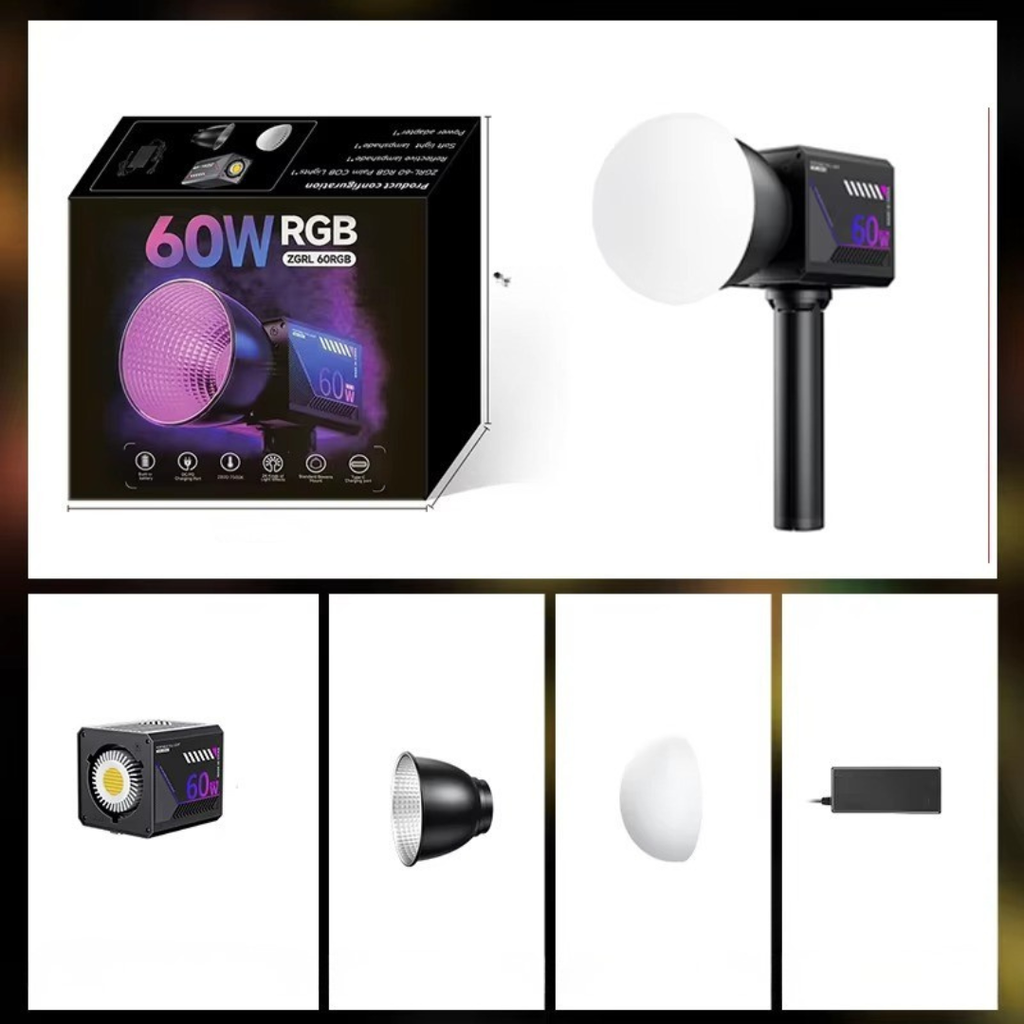Luz RGB portátil — Batería recargable integrada de 10000mAh