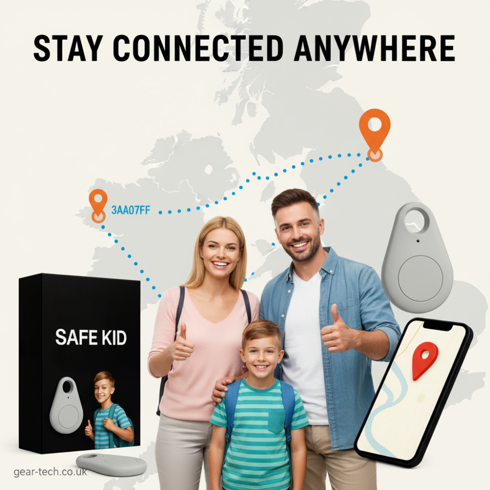 GPS-bagagetracker — waterdicht, live locatie, SOS-alarm