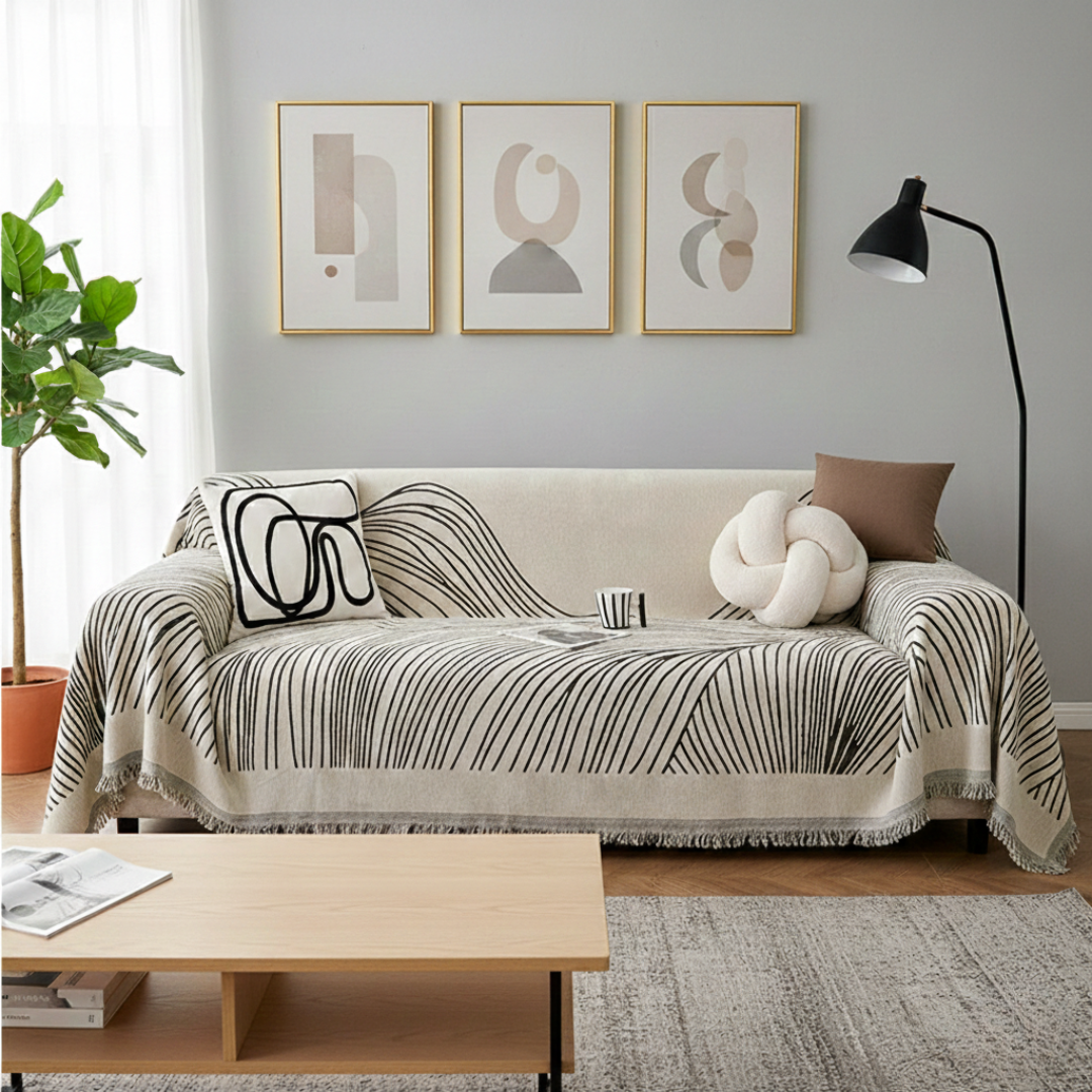 100% Polyester Reversible Jacquard Sofa Cover