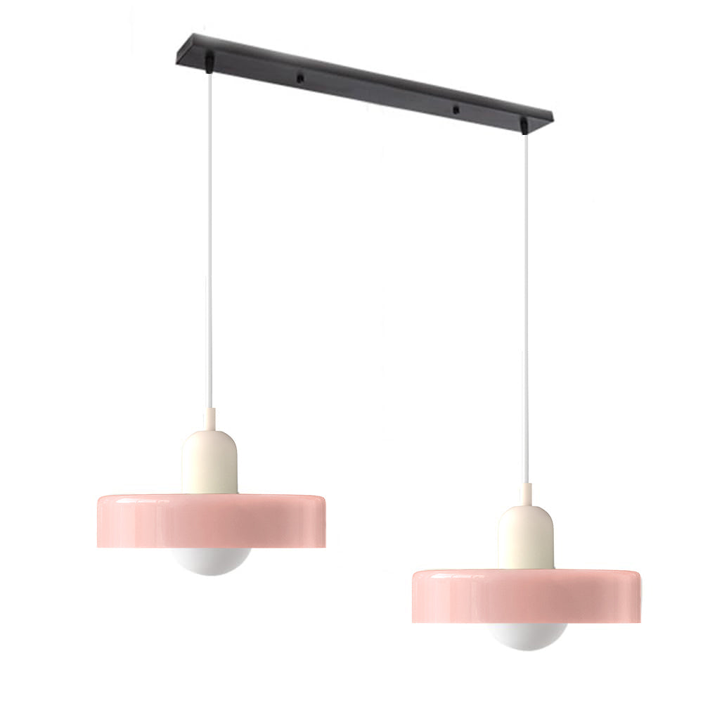 Luccon-pendellampe med dobbeltglas, G9, 35 cm