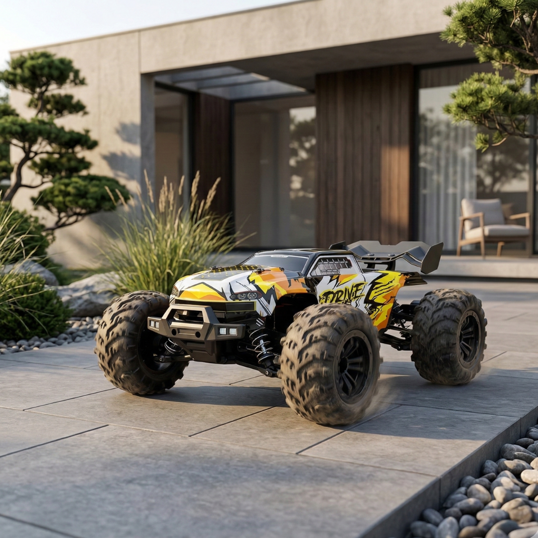 Skala 1:16 4WD-RC-lastbil — kraftfuld motor, tophastighed på op til 70 Kmh