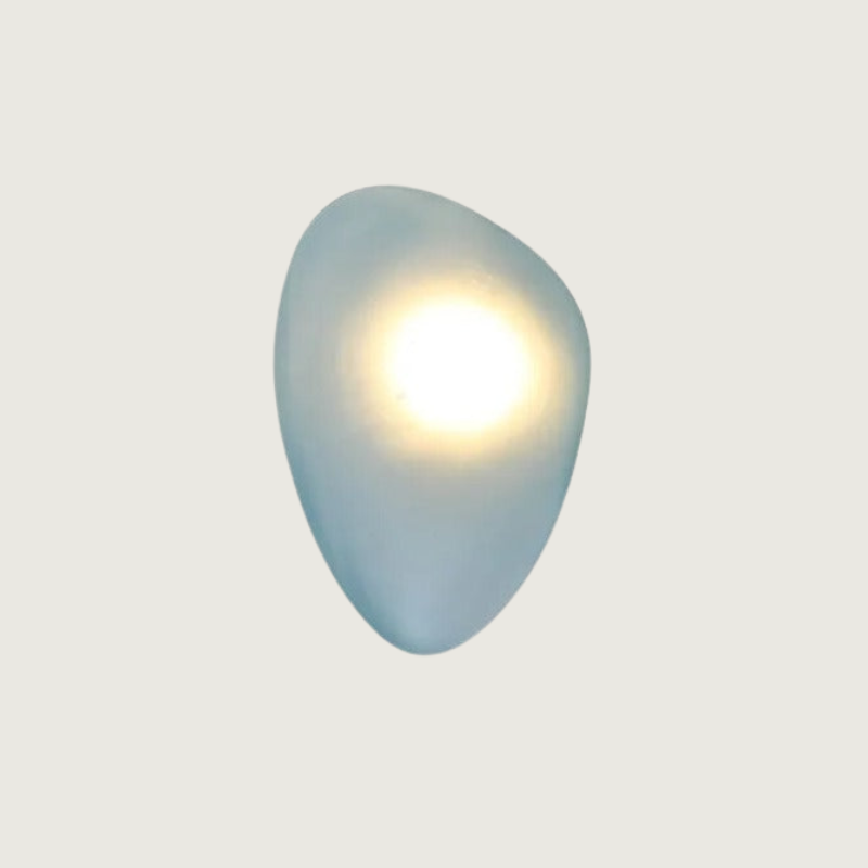Lirena Colorful Glass Wall Lamp — Clear Acrylic Trim