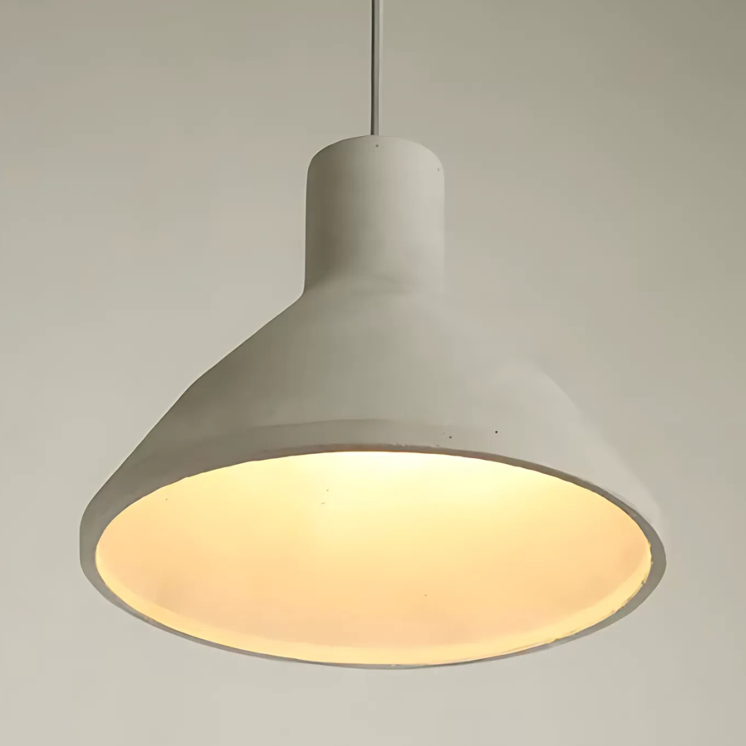 NovaCrest Cement Pendant Light Series — Touch Switch, Integrated Warm White LED