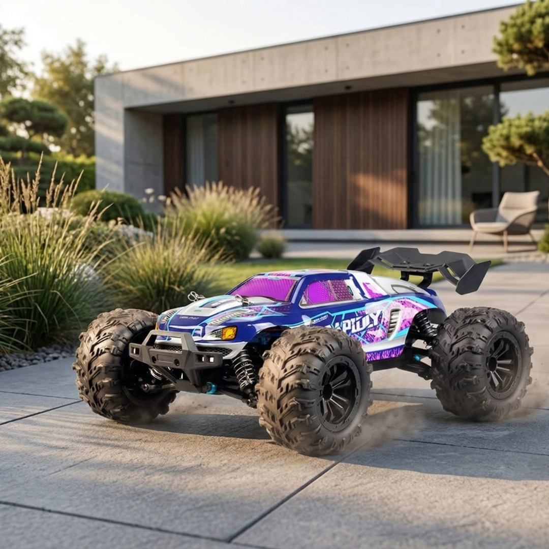 Skala 1:16 4WD-RC-lastbil — kraftfuld motor, tophastighed på op til 70 Kmh