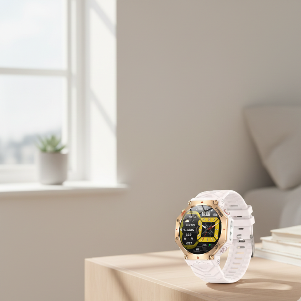 防水アウトドアスマートウォッチ - GPS、AMOLED、コンパス、高度計