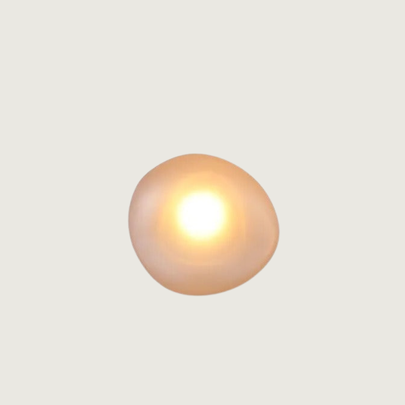 Lirena Colorful Glass Wall Lamp — Clear Acrylic Trim