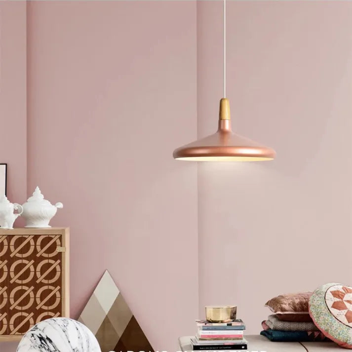 Lumiere Macaron-Inspired Conical Metal Pendant Light