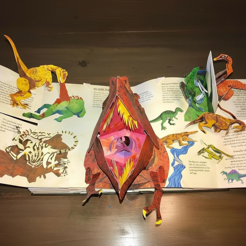 3D vyskakovací kniha s dinosaury — interaktivní a vzdělávací