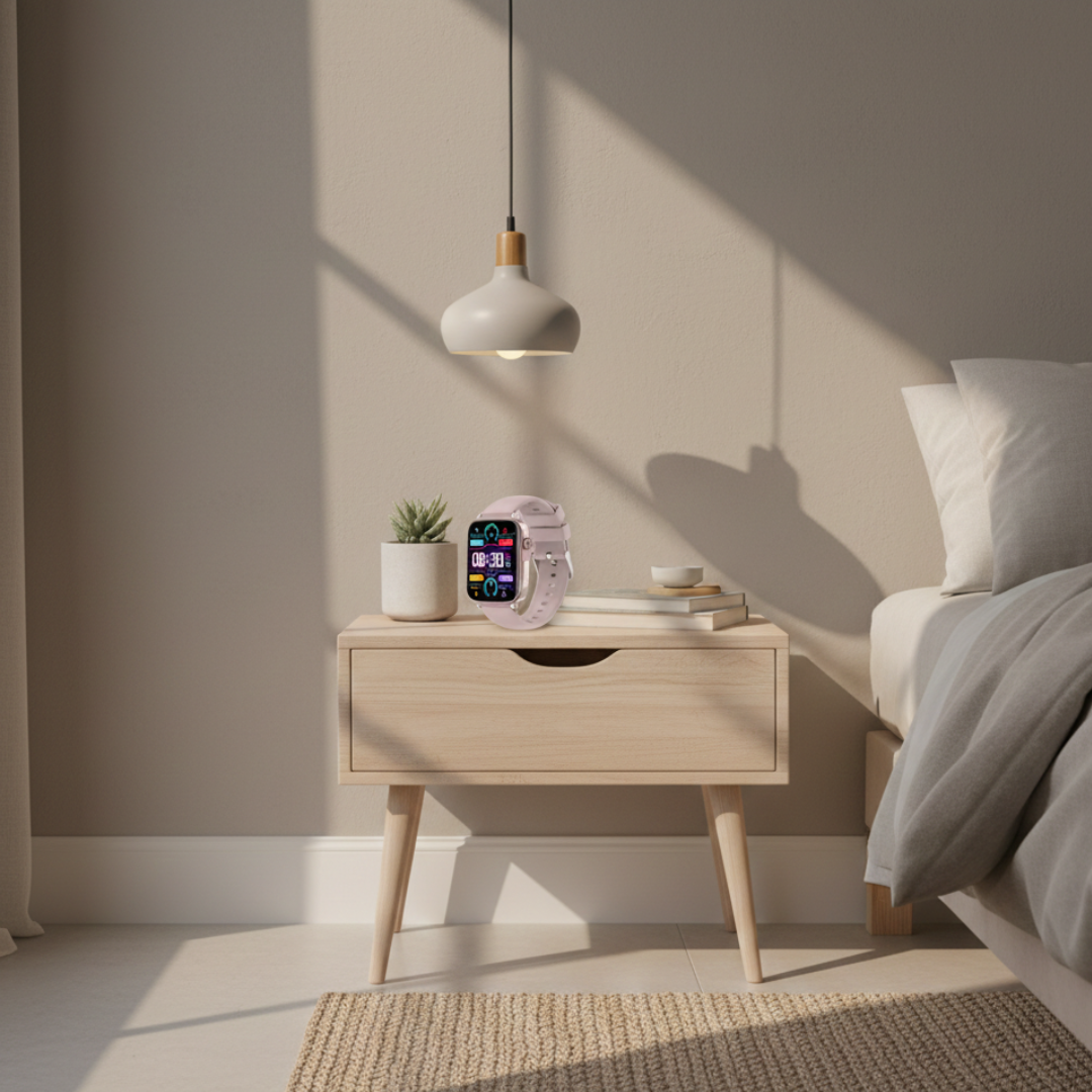 AMOLEDディスプレイ搭載防水スマートウォッチ、Bluetooth通話対応
