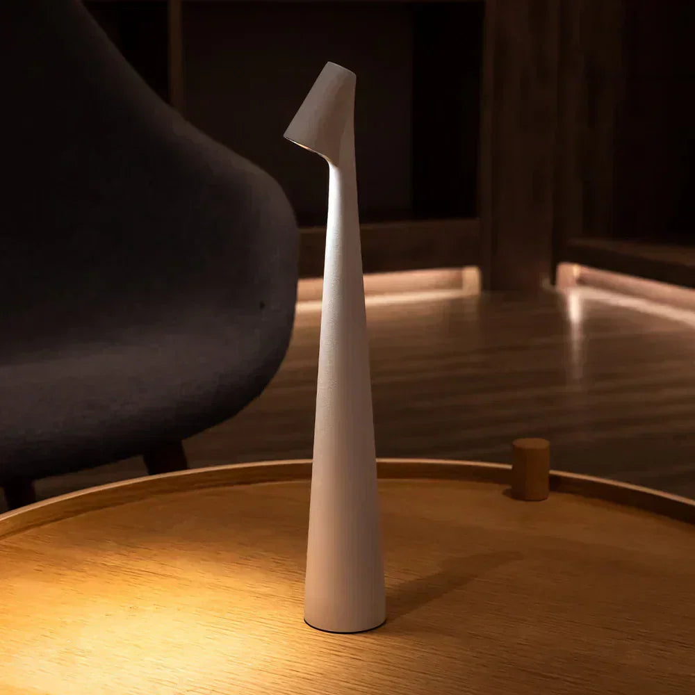 Nordic Wireless LED Table Lamp — Cord-Free Directed Beam