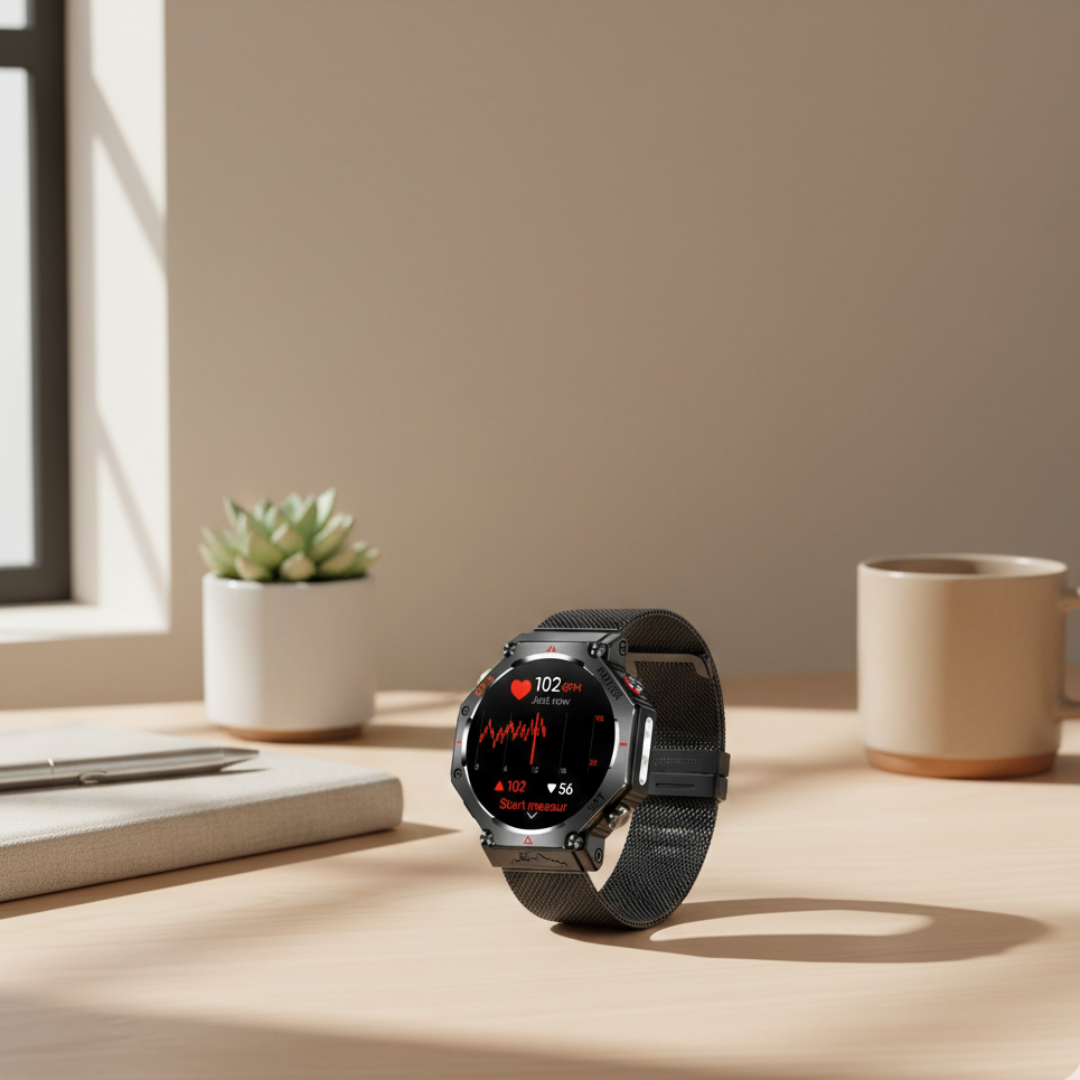 防水アウトドアスマートウォッチ - GPS、AMOLED、コンパス、高度計