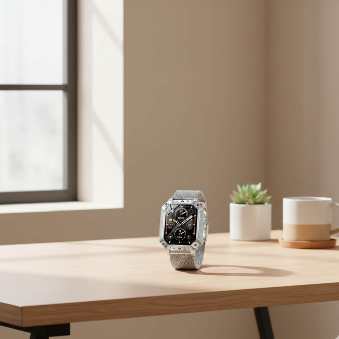 AMOLED kijelzős okosóra és tartós, vízálló fitneszkövető