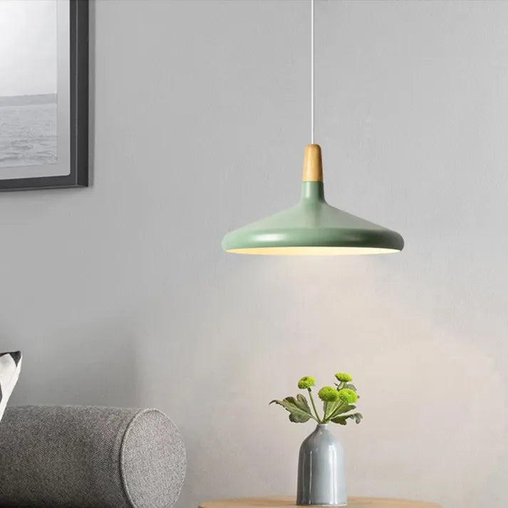Lumiere Macaron-Inspired Conical Metal Pendant Light