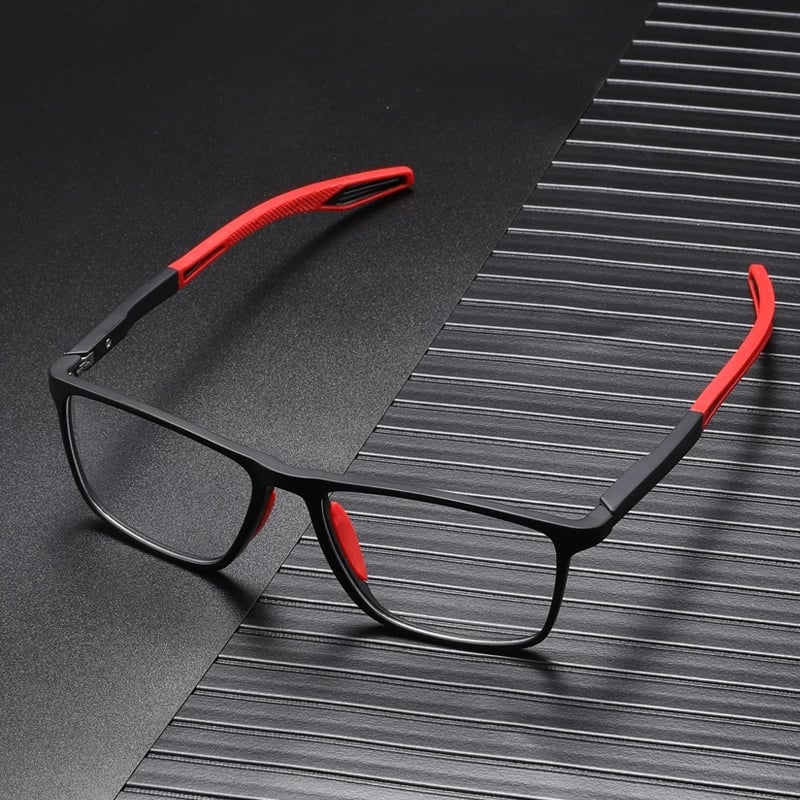 Ultralichte progressieve bril tegen blauw licht, titanium montuur