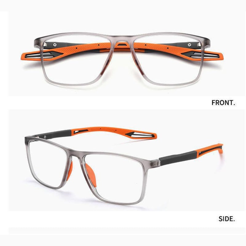 Ultralichte progressieve bril tegen blauw licht, titanium montuur