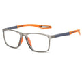 Ultralichte progressieve bril tegen blauw licht, titanium montuur