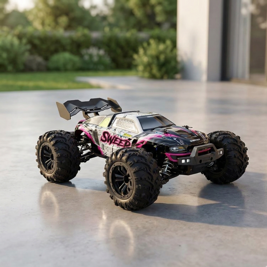 Skala 1:16 4WD-RC-lastbil — kraftfuld motor, tophastighed på op til 70 Kmh