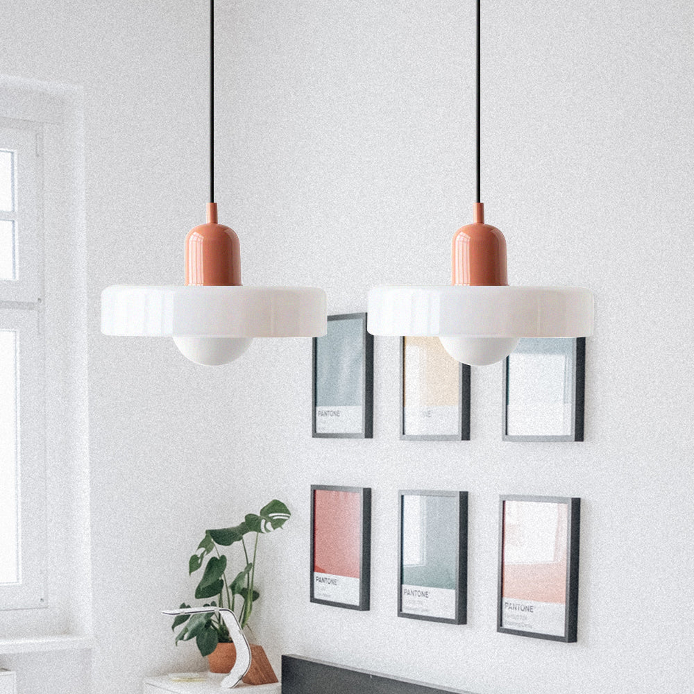 Luccon-pendellampe med dobbeltglas, G9, 35 cm