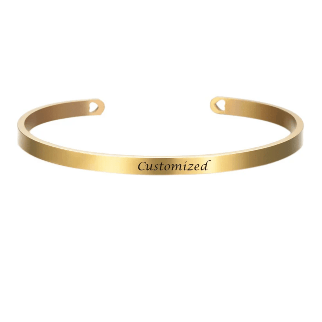 Bracelet en acier inoxydable gravé personnalisé AureaLink