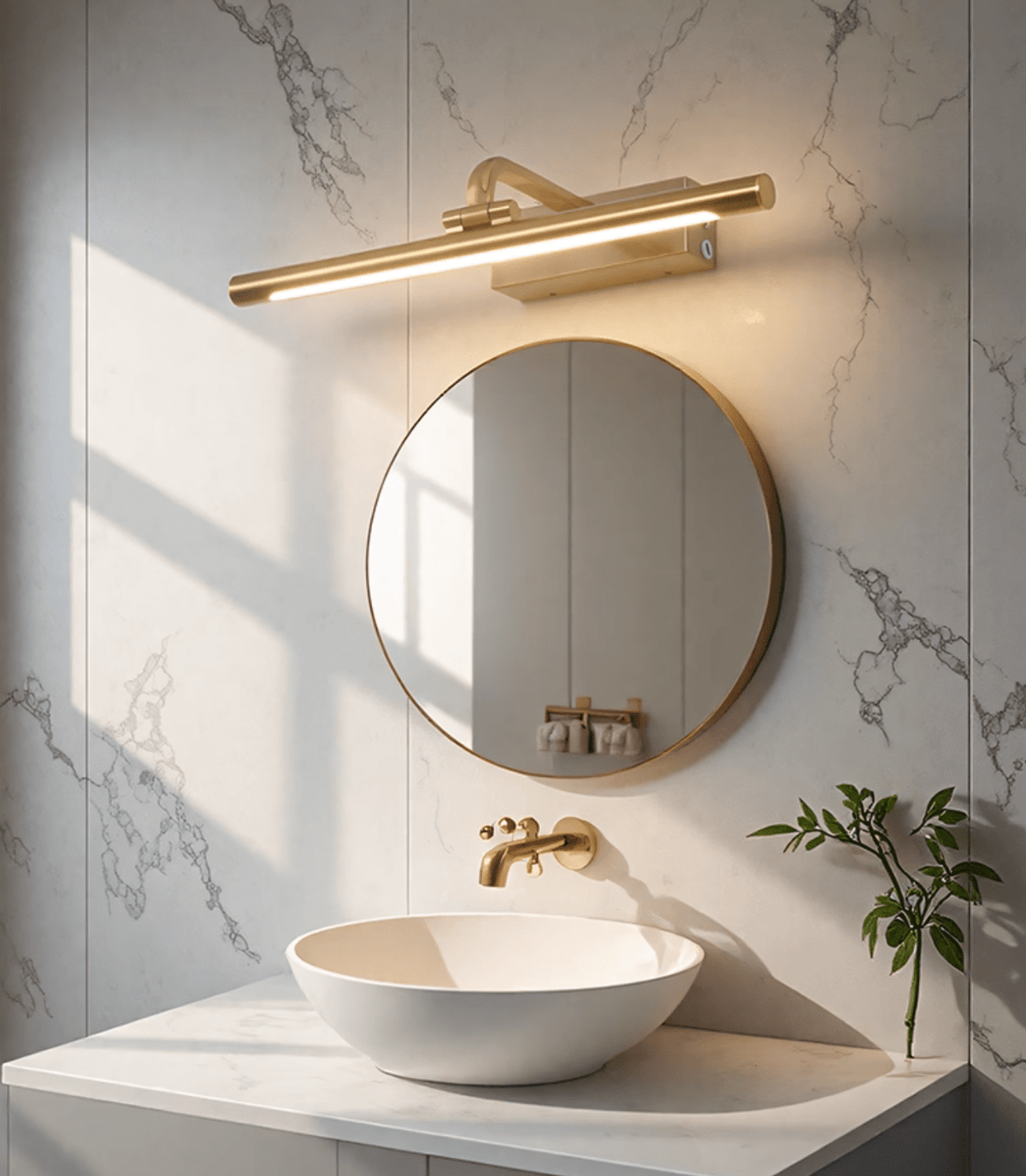 Oplaadbare gouden schilderijlamp — draadloze USB-lijstlamp