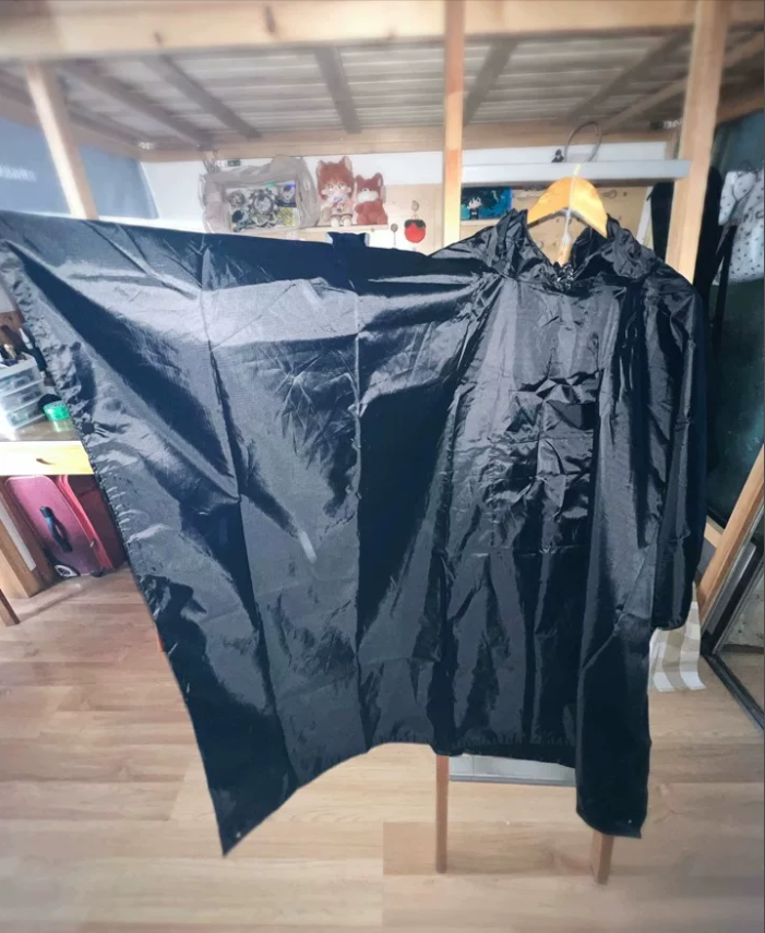 Waterdichte regenponcho met capuchon — 3-in-1-ontwerp