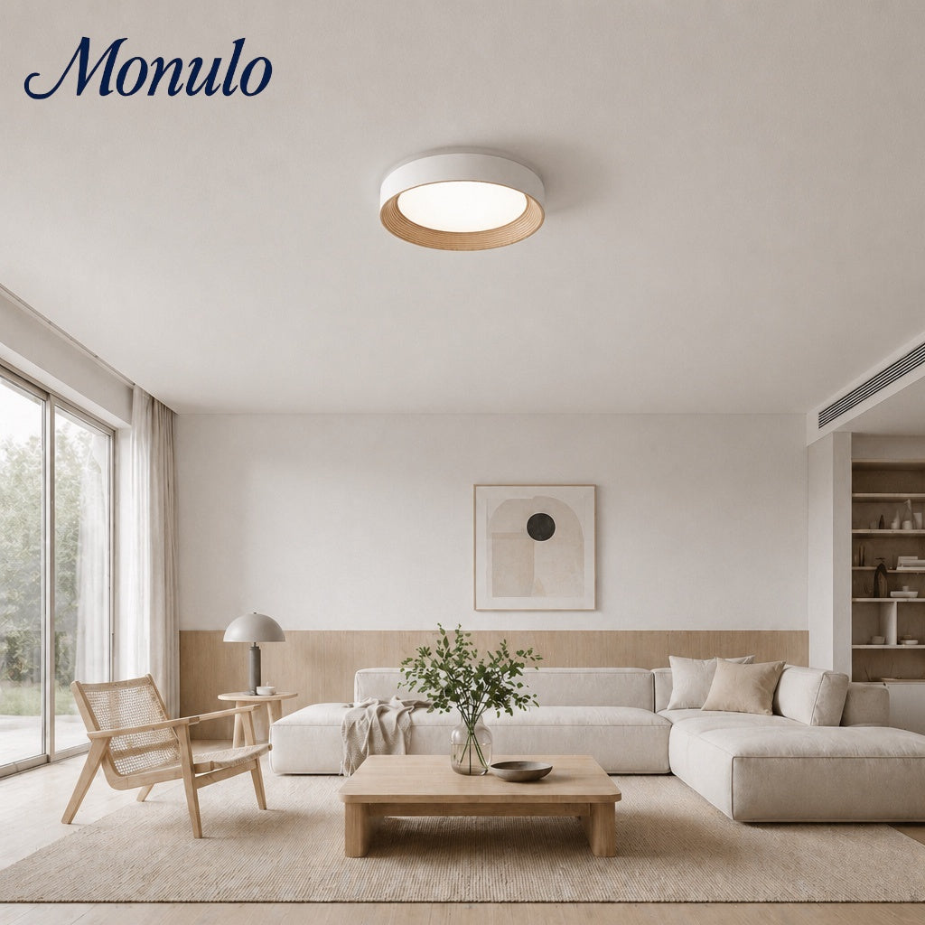 Ronde platte led-plafondlamp — slank ontwerp