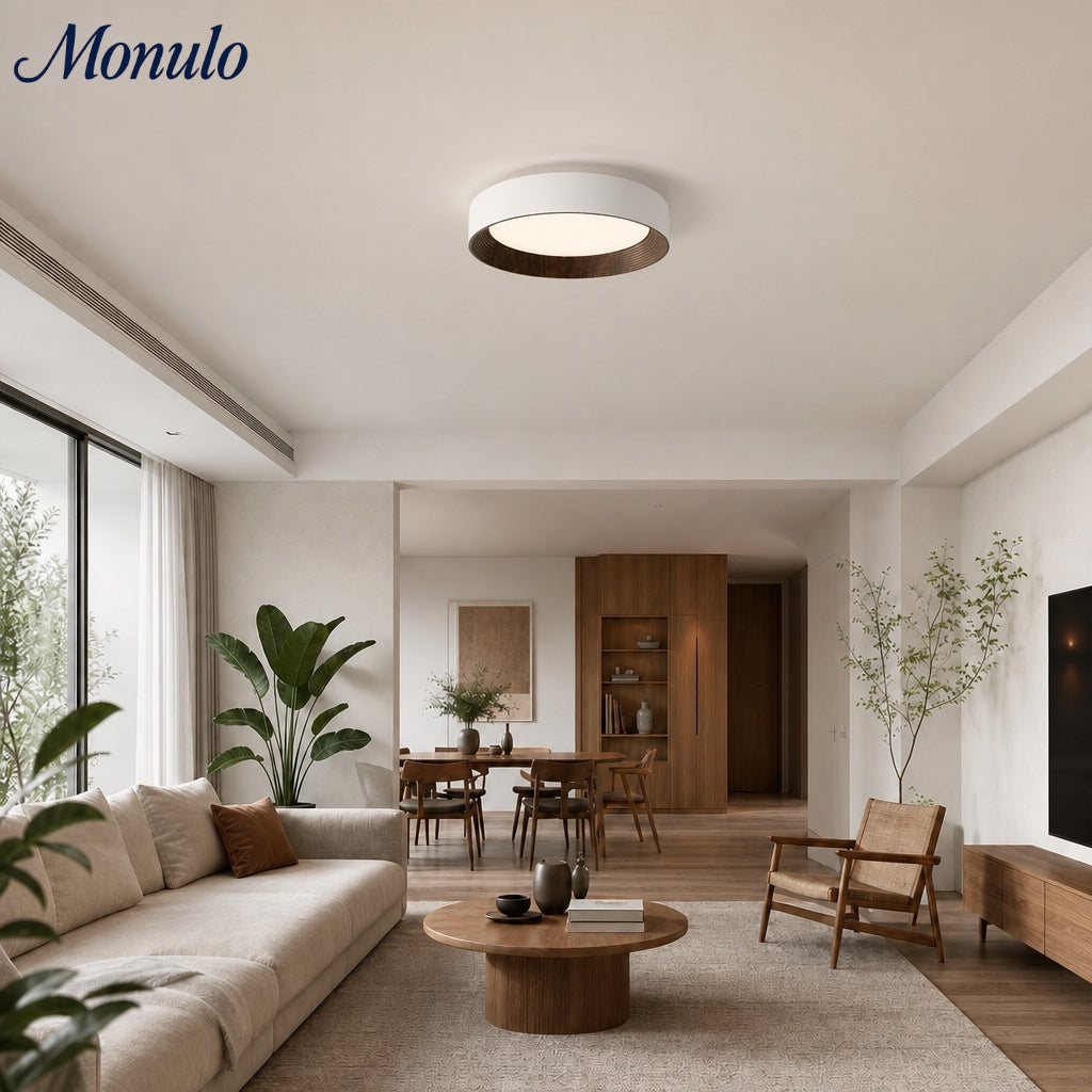 Ronde platte led-plafondlamp — slank ontwerp