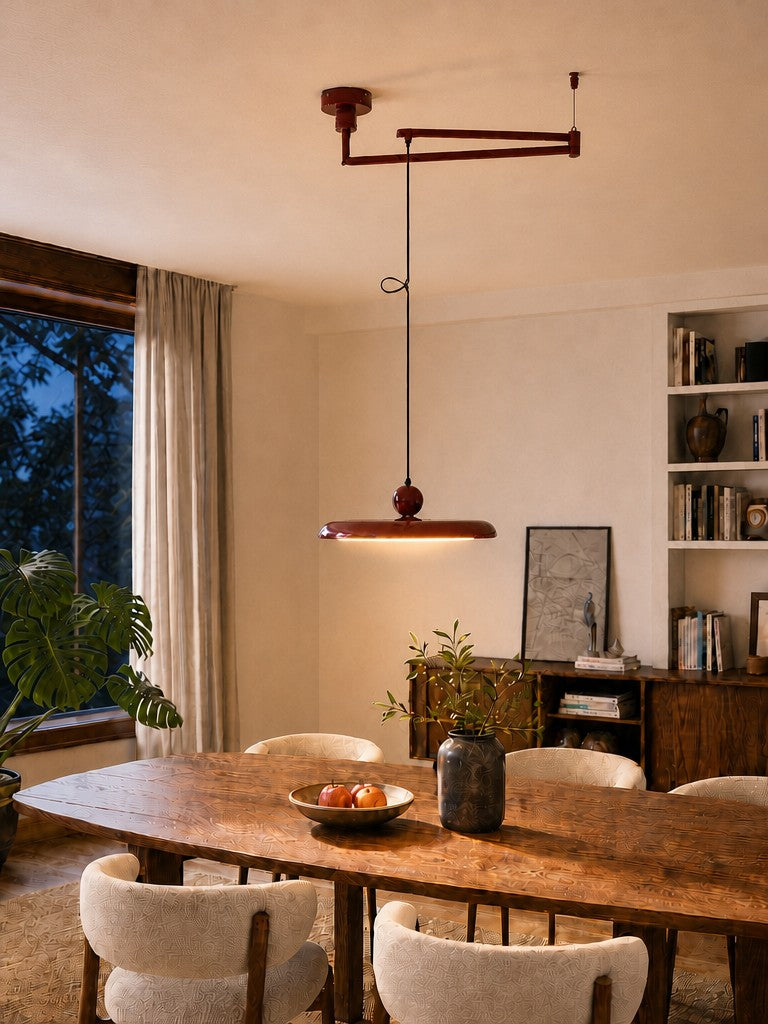 Verstelbare hanglamp — metalen lamp met zwenkarm
