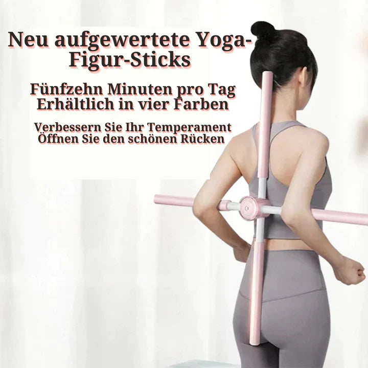 Verstelbare yogahoudingsstok — trainer voor rug en schouders
