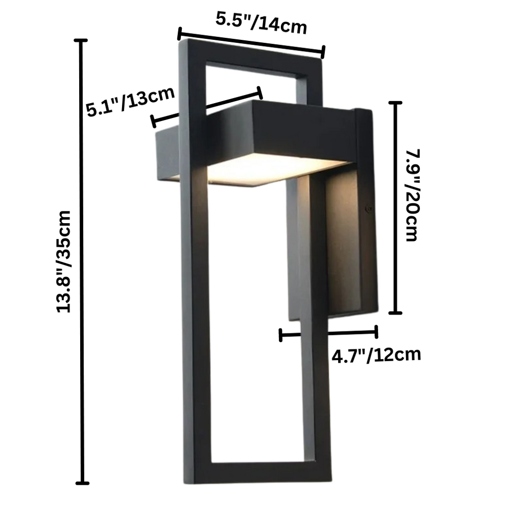 Modern Outdoor Wall Light | Scandinavian Aluminium LED Wall Lamp | Wildoxy