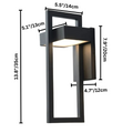 Modern Outdoor Wall Light | Scandinavian Aluminium LED Wall Lamp | Wildoxy