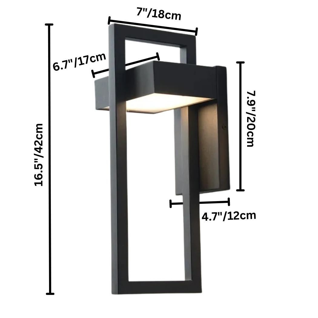 Modern Outdoor Wall Light | Scandinavian Aluminium LED Wall Lamp | Wildoxy
