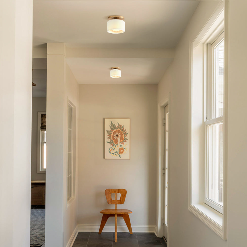 Lampă ceramică scandinavă — abajur semisferic din porțelan