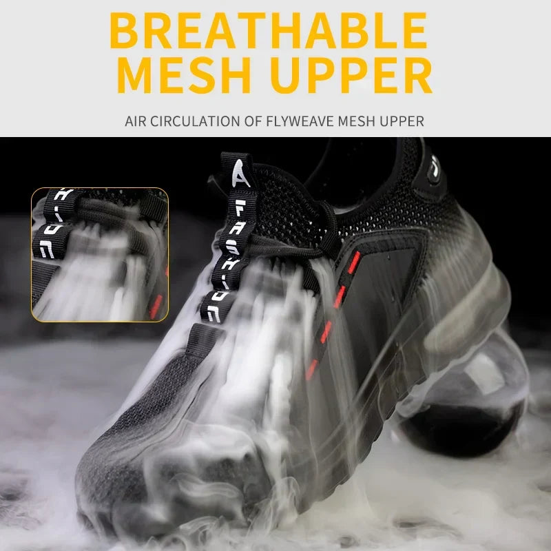 Veiligheidsschoenen met stalen neus — ultralicht, ademend, antislip