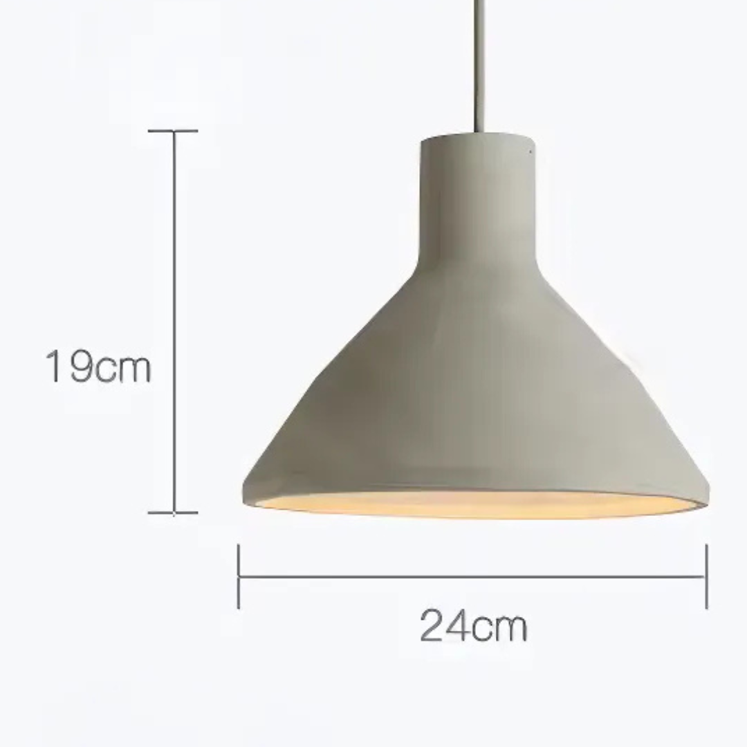 NovaCrest Cement Pendant Light Series — Touch Switch, Integrated Warm White LED