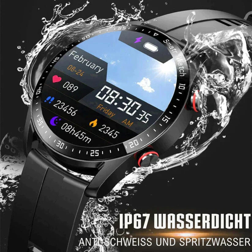 Luxus-Smartwatch — Bluetooth-Lautsprecher & Fitness-Tracking
