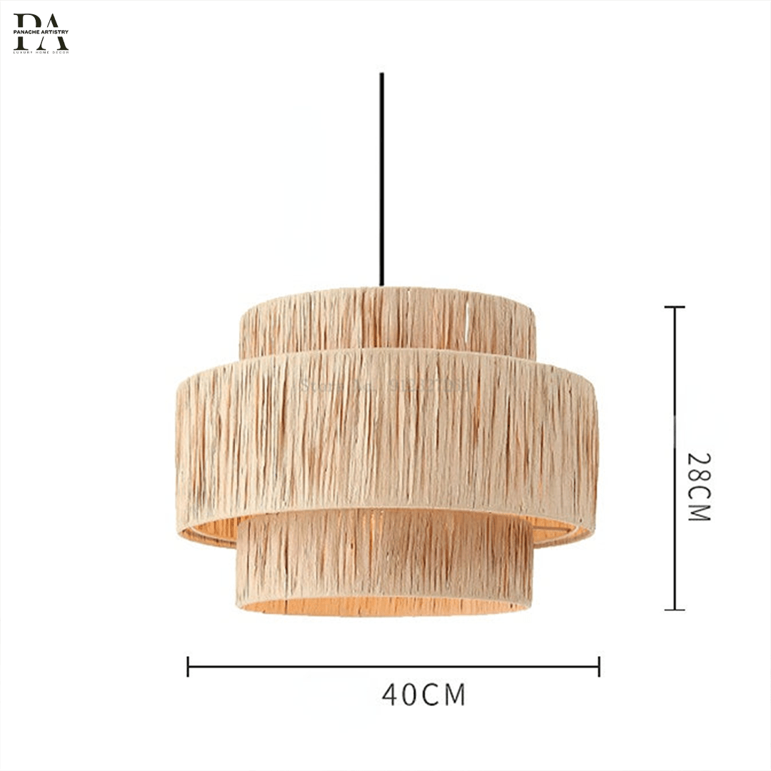 Solara Weave Pendant Light — Handcrafted Natural Rattan