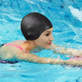 Silicone Swim Cap — Ear Openings, Water Protection