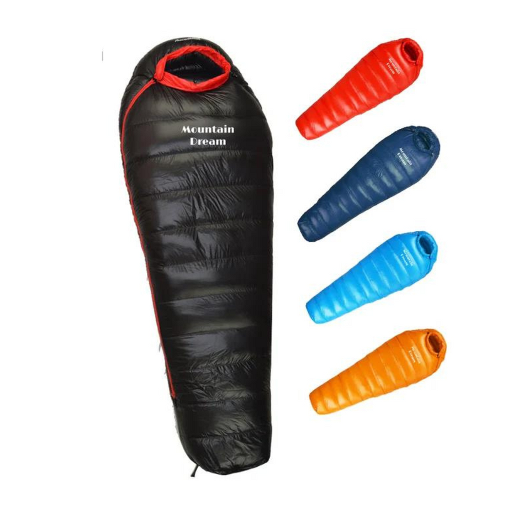 Dons-slaapzak voor de winter, 400-1200g, waterdicht & compact