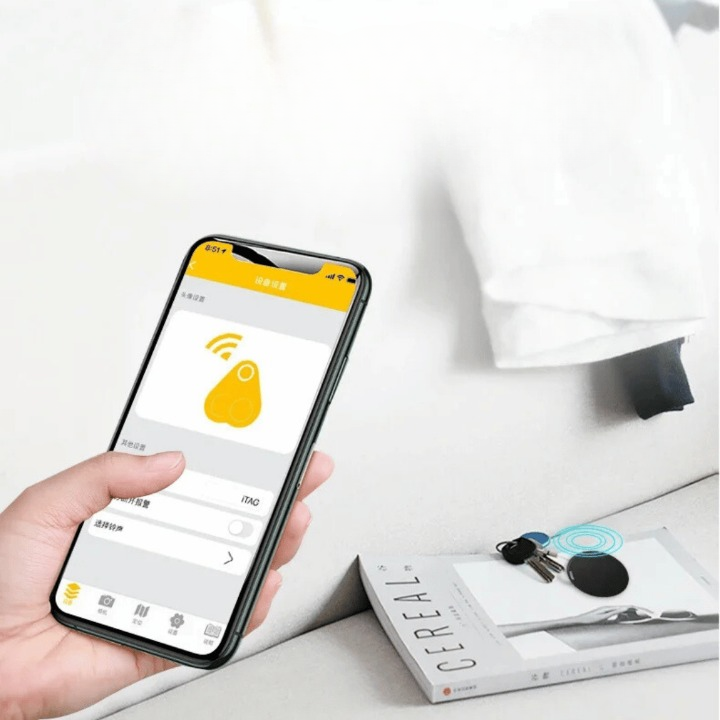 Bluetooth-Tracker, 2er-Pack — 50 m Diebstahlschutzalarm