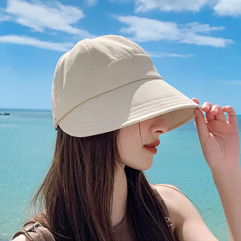 Sombrero plegable transpirable para mujer con protección UV