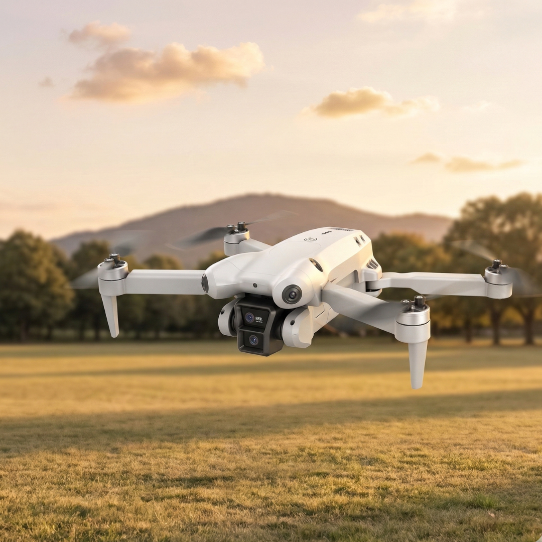 Dron con cámara dual 8K — Sistema automatizado para evitar obstáculos