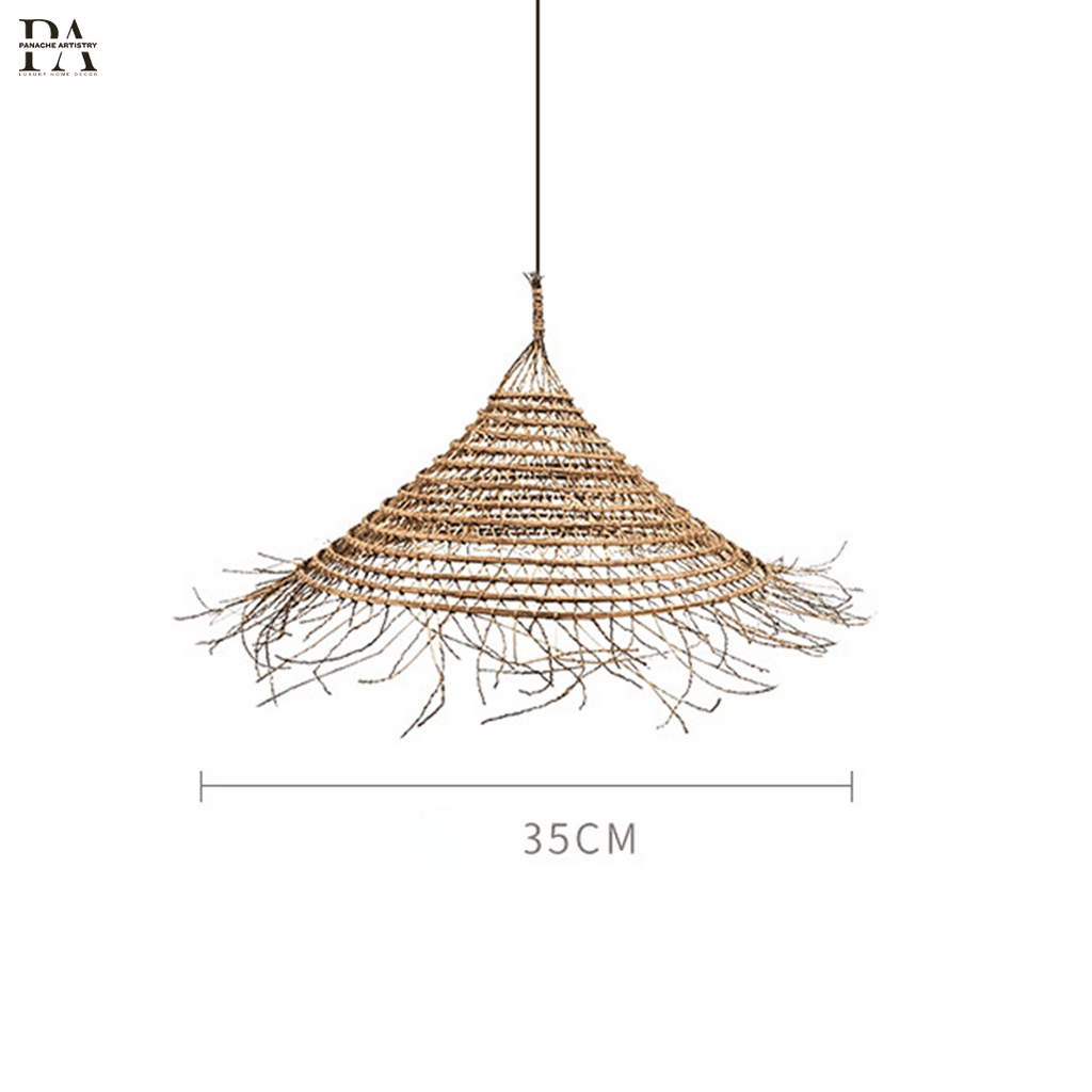 NyraWeave Handcrafted Bamboo Chandelier — Asian Rustic Style
