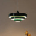 Vintage-pendellampe i metal — varm hvid LED, sort og bronze