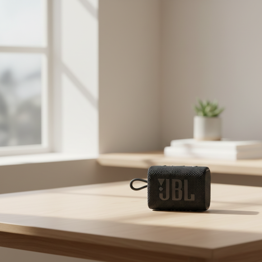JBL GO 3ポータブルBluetoothスピーカー - 防水コンパクト設計、迫力のある低音
