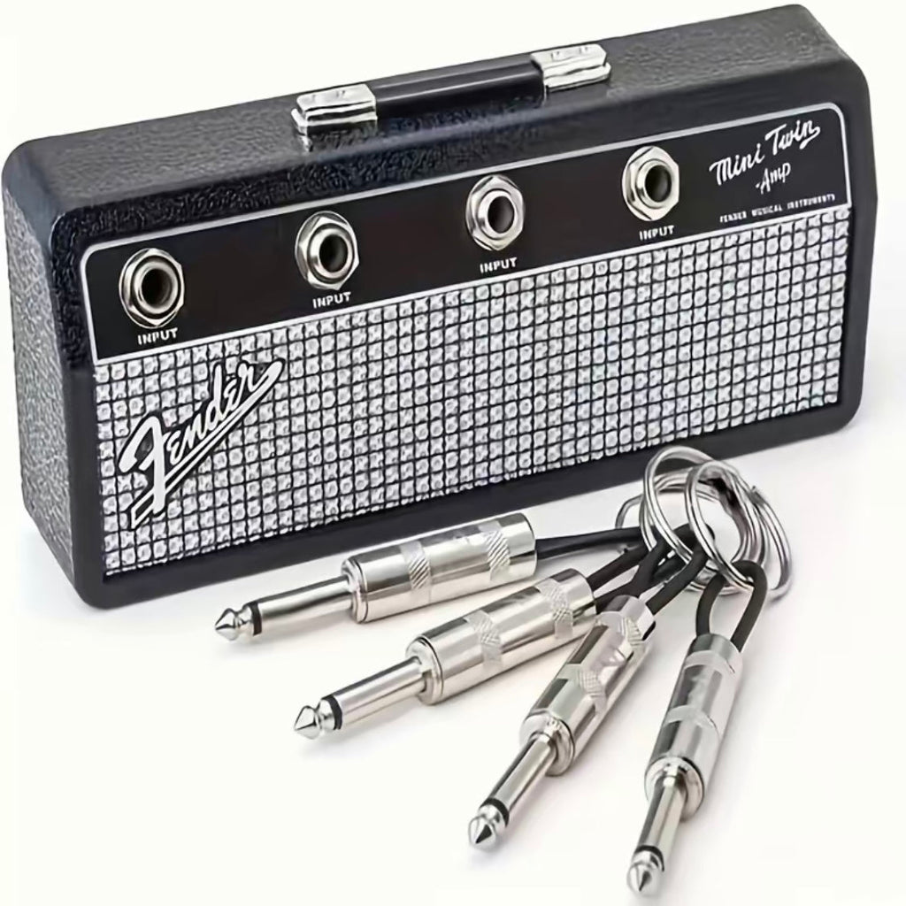 Suport pentru chei cu amplificator muzical — cârlig decorativ de perete