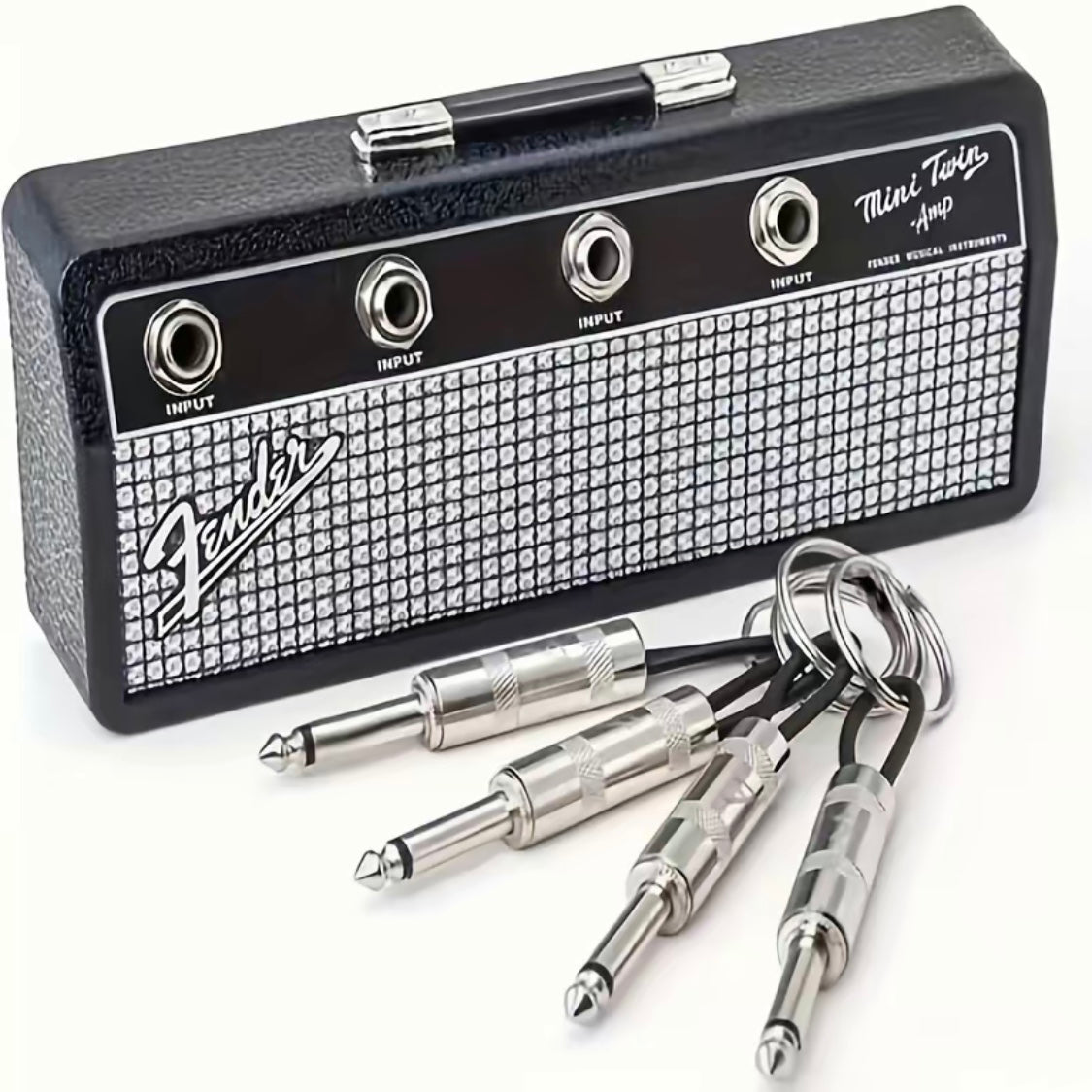 Suport pentru chei cu amplificator muzical — cârlig decorativ de perete